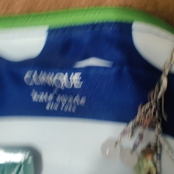 Clinique Blue and White Cosmetic Bag with Beauty Products - Picture 9 of 11